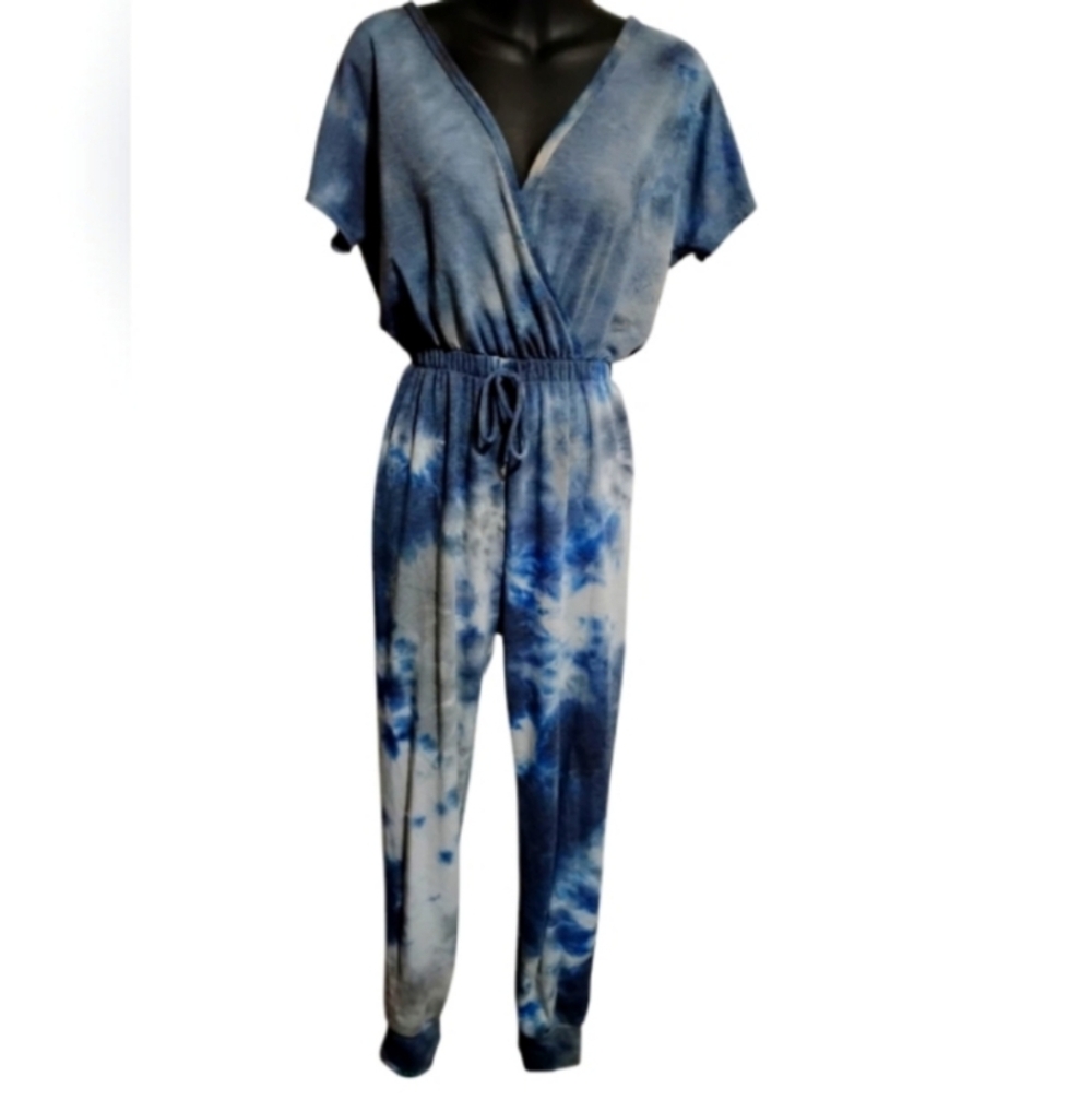 21 Saints | 💙 Rad Woman's Blue Tie-Dye Jumpsuit | Size Medium 💙